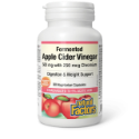 Ябълков оцет 500 mg + Хром пиколинат  250 µg 90 вег. капс.   Natural Factors  Fermented Apple Cider Vinegar with Chromium