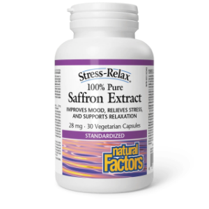 Шафран  стандартизиран екстракт  28 mg  30 вег. капс.   Natural F actors   Saffron Extract 100% Pure  Stress-Relax