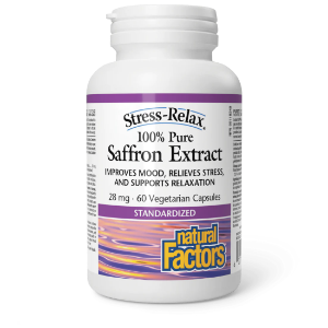 Шафран  стандартизиран екстракт  28 mg  60 вег. капс.   Natural F actors   Saffron Extract 100% Pure  Stress-Relax