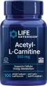 Ацетил Л-Карнитин 500 mg 100 вег.капс.   Life Extension  Acetyl-L-Carnitine