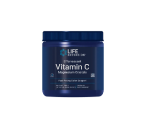 Ефервесцентен Витамин С + Магнезий кристали 180 g прах   Life Extension   Effervescent Vitamin C Magnesium Crystals