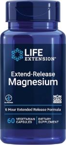 Магнезий 250 mg  60 вег.капс.  Life Extension   Extend-Release Magnesium