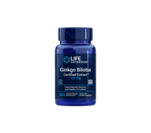 Гинко Билоба 120 mg  365  вег. капс.  Life Extension Ginkgo Biloba Certified Extract™