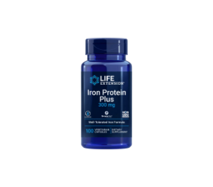 Желязо  (от железен протеин сукцинилат) 300 mg 100  вег.капс.  Life Extension  Iron Protein Plus  