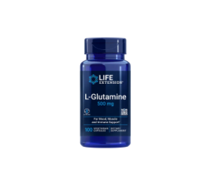 L-Глутамин 500 mg  100 вег. капс Life Extension  L-Glutamine