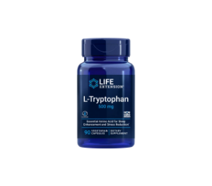 Л-Триптофан  500 mg  90  вег. капс.  Life Extension  Tryptophan