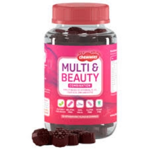 Мултивитамини за Коса  Кожа и Нокти  30 желирани табл.  CHEWWIES® MULTI & BEAUTY  CONBINATION 