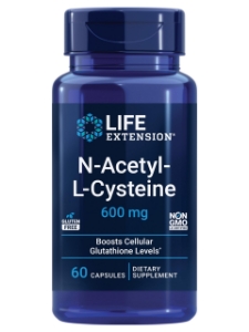 N-АЦЕТИЛ L-ЦИСТЕИН 600 mg 60 вег.капс.  Life Extension  N-Acetyl-L-Cysteine (NAC)