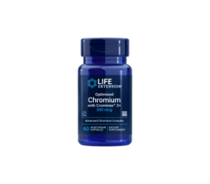 Хром 500 mcg  60 вег.капс.  Life Extension  Optimized Chromium with Crominex® 3+