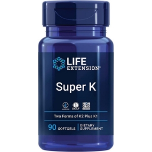 Витамин К1+К2   90 софтгел капс.  Life Extension  Super K