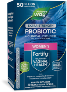 Пробиотик + пребиотици за жени 50 млрд. активни пробиотици 30 капс.   Nature's Way Fortify® Women's Extra-Strength† Probiotic
