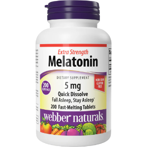Мелатонин 5 mg  400  сублингвални табл.  Webber Naturals Extra Strength Melatonin 5 mg