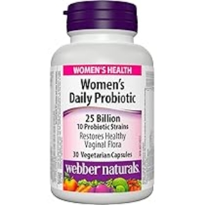 Пробиотик за Жени 25 млрд. активни пробиотици  10 щама 30 вег. капс.  Webber Naturals  Women’s Daily Probiotic 25 Billion