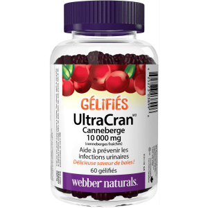Червена боровинка 10 000 mg 60  желирани табл.  Webber Naturals  UltraCran® Cranberry  10 000 mg Gummies