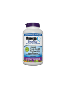 Oмега-3 растителни стероли и коензим Q10 200 софтгел капс.  Webber Naturals  Omega Q Sterols