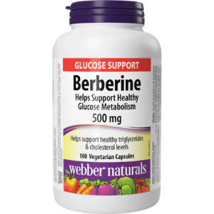 Берберин 500 mg  60 вег.капс.   Webber Naturals  Berberine 