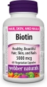 Биотин  5000 mcg 60 вег. капс.  Webber Naturals  Biotin 5000