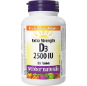 Витамин D3 2500 IU 180 табл. Webber Naturals Vitamin D3 2500 IU Tablets