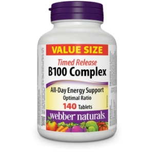 Витамин В Комплекс 140 табл.   Webber Naturals  B100 Complex