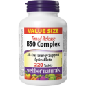 Витамин B50 комплекс  220  табл.  Webber Naturals  B50 Complex Timed Release