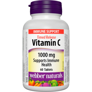 Витамин С 1000 mg 60 mg  Webber Naturals  Vitamin C Timed Release Tablets 