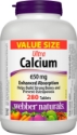 Калций (карбонат, цитрат, фумарат, малат, сукцинат) 650 mg 280 табл.    Webber Naturals  Ultra Calcium 