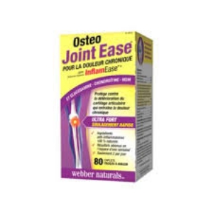 Формула за кости и стави  80 каплети  Webber Naturals  Osteo Joint Ease® with InflamEase® and Glucosamine Chondroitin MSM
