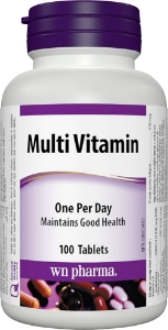 Мултивитамини + минерали  100 табл.  Webber Naturals  Multivitamin with Minerals One Per Day