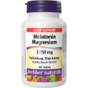 Мелатонин и магнезий 3/150 mg  100 табл. Webber Naturals Melatonin Magnesium 