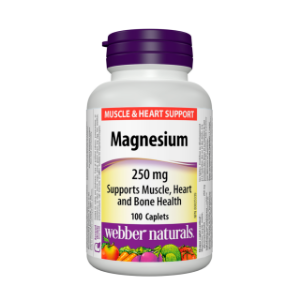 МАГНЕЗИЙ 250 mg 100 каплети Webber Naturals Magnesium Caplet