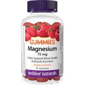 Магнезий цитрат 75 mg х 75 желирани табл.  Webber Naturals  Magnesium Gummies