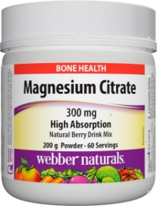  Магнезий цитрат  300 mg  пудра   Webber Naturals  Magnesium Citrate 