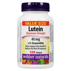 Лутеин 40 mg и 7 mg зеаксантин  120 софтгел капс.   Webber Naturals  Lutein with Zeaxanthin