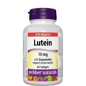 Лутеин 10 mg  и зеаксантин  60 софтгел капс.  Webber Naturals  Lutein with Zeaxanthin