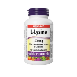 Л-лизин 500 mg 60 капс. Webber Naturals L-Lysine