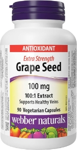 Гроздово семе екстракт 100 mg 90 капс. Webber Naturals Grape Seed Extra Strength		