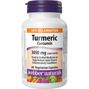 Екстракт от куркума  3050 mg  60 вег.капс.   Webber Naturals  Turmeric Curcumin