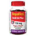 Масло от крил + Рибено масло + Астаксантин 750 mg  120  софтгел капс.  Webber naturals Royal Red Krill Oil Plus with Astaxanthin