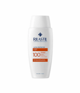 Хидратираща  защитна емулсия за  чувствителна кожа  50 ml   RILASTIL SUN SYSTEM ULTRA PROTECTOR 100 FLUID 