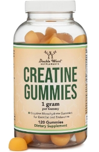Креатин монохидрат 1 g  120 желирани табл.  Double Wood Supplements Creatine  Gummies