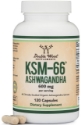 Ашваганда  органичен екстракт  600 mg 120 капс.   Double Wood Supplements  KSM-66 Ashwagandha