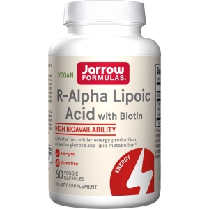 Алфа Липоева Киселина + Биотин 60 капс.  Jarrow Formulas  R-Alpha Lipoic Acid