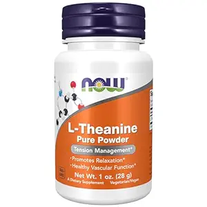 L-Теанин  пудра 28g   Now Foods  L-Theanine Powder
