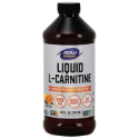 Л-Карнитин течен 1000mg 465 ml NOW Sports Liquid L-Carnitine Citrus Flavor