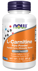 Л-КАРНИТИН пудра 85g  NOW Foods L-Carnitine Pure Powder