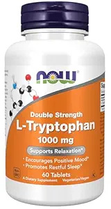 Л-ТРИПТОФАН 1000mg 60 вег. капс. NOW Foods L-TRYPTOPHAN