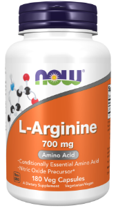 Л-АРГИНИН 700 mg  180 капс. NOW Foods L-Arginine