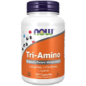 Л-аргинин Л-лизин  Л-орнитин 120 капс.  NOW Foods Tri-Amino 