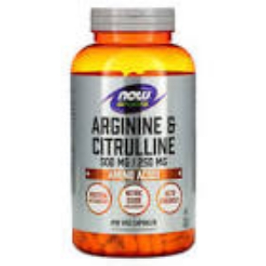 L-аргинин и L-цитрулин 500 mg/250 mg 240 вег.капс. NOW Sports Arginine & Citrulline