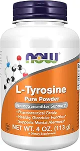 Л-Тирозин пудра 113g   NOW Foods  L-Tyrosine  Powder